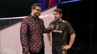 djL (NiP coach) interviewed after NiP win overpass (map1) vs FaZe