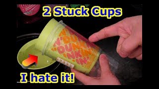 2 Cups Stuck Together 😈😈 How To Remove Separate Trick 😈😈 Glass or Stainless Steel Hot + Cold