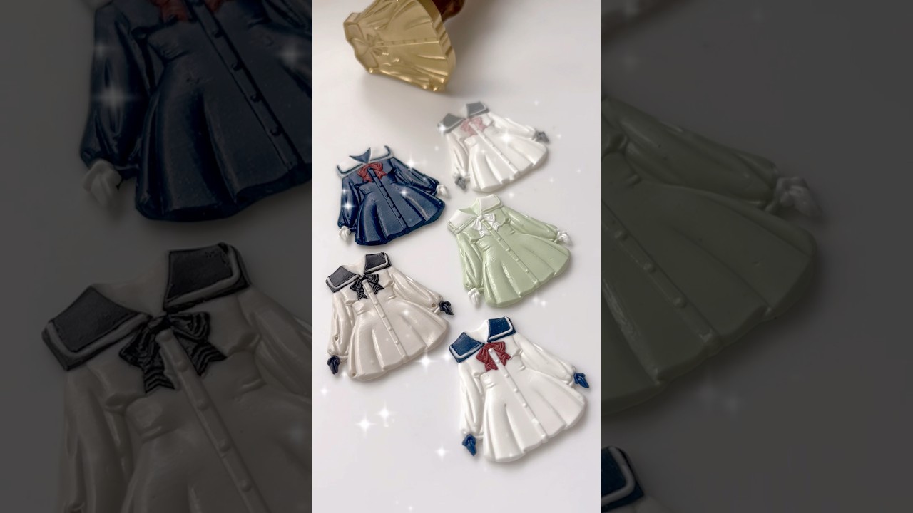 セーラーワンピシーリング🎀✨️ #waxseal #シーリングスタンプ #ハンドメイド