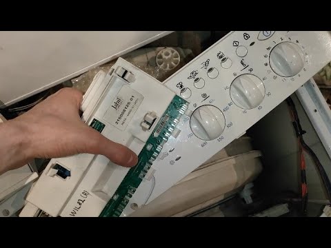 Tutorial: how to change the PCB and control panel in the washer indesit.