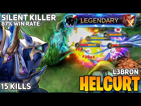 15 Kill! Silent Killer 87% Winrate Current Season [ Top Global Helcurt ] by L3bron - Mobile Legends