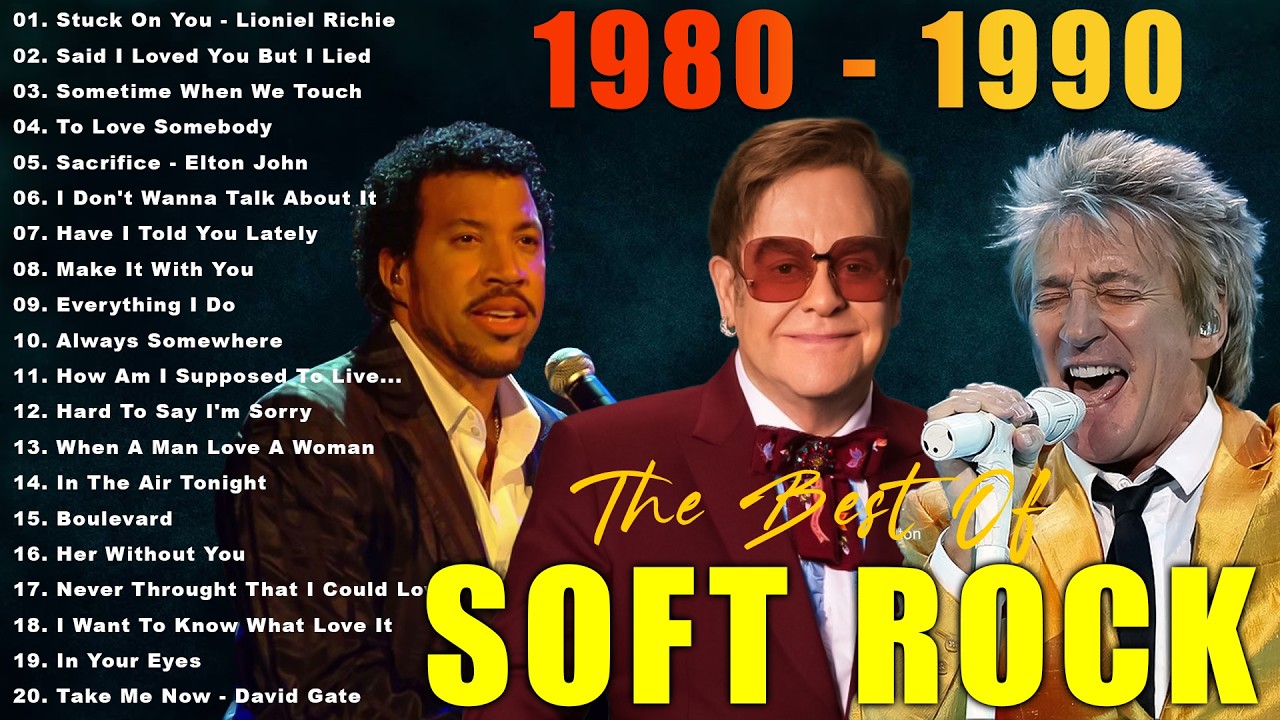 Soft Rock Songs 70s 80s 90s Full Album 🎁 Lionel Richie, Elton John, Eric Clapton, Bee Gees, Lobo