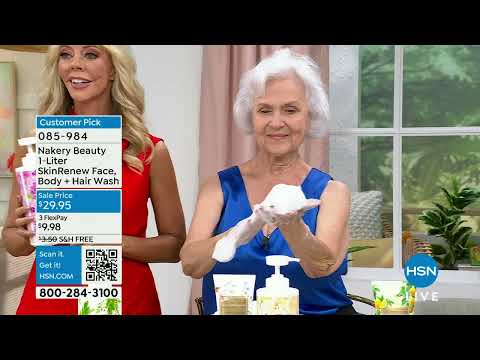 Nakery Beauty 1 Liter SkinRenew Body Face + Hair Wash, S...