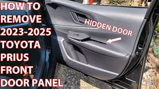 How To Remove 2023-2026 Toyota Prius Front Door Panel.