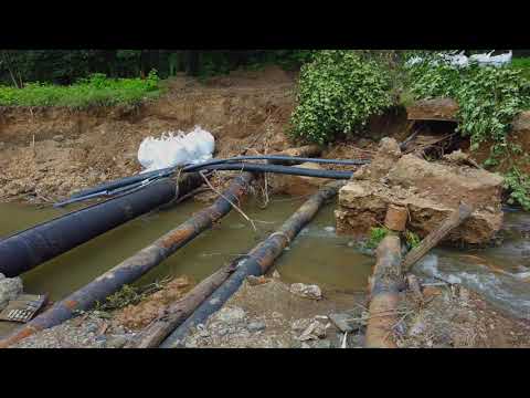 Tag 6 nach dem Hochwasser - Eschbachstr  und Wasserwerk Glüder