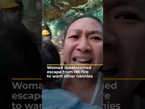 Nanny streamed dramatic escape from Hong Kong apartment fire to warn others | AJ#shorts