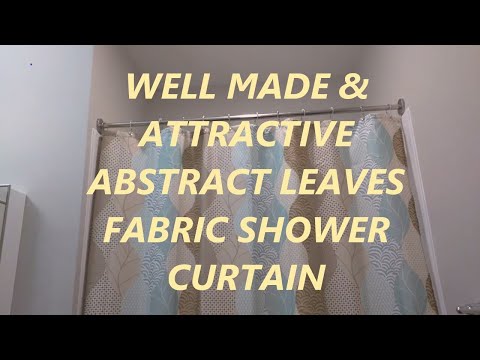 HIGH QUALITY Shower Curtain Ufaitheart Abstract Leaves Pattern Fabric 72" x 78" REVIEW