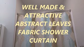 HIGH QUALITY Shower Curtain Ufaitheart Abstract Leaves Pattern Fabric 72 x 78 REVIEW