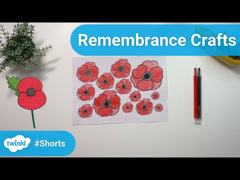 Remembrance Day Crafts #Shorts