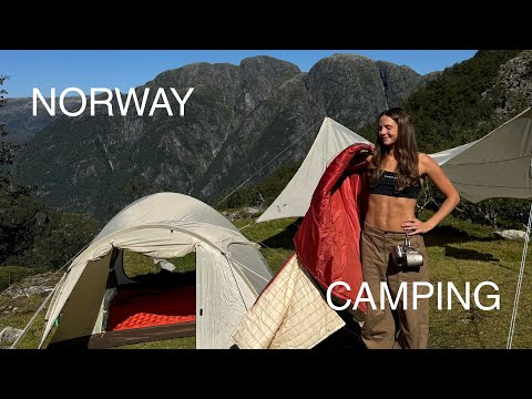 wild camping in the norwegian mountains
