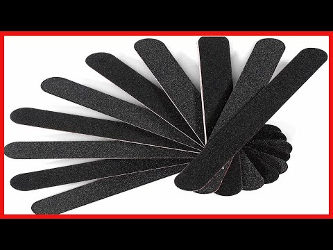 Nail File Emery Board Nail Care Double Sided 100 180 Grit Gel Acrylic Dip Black Nail Buffering Files