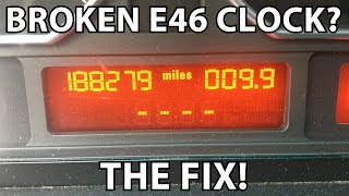 Can't Set Your BMW E46 Clock Anymore? - Cluster Rebuild DIY