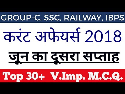 Weekly Current Affairs (MCQ) : June 2nd  WEEK | जून का दूसरा हफ्ता | 30+ अति महत्वपूर्ण करंट अफेयर्स