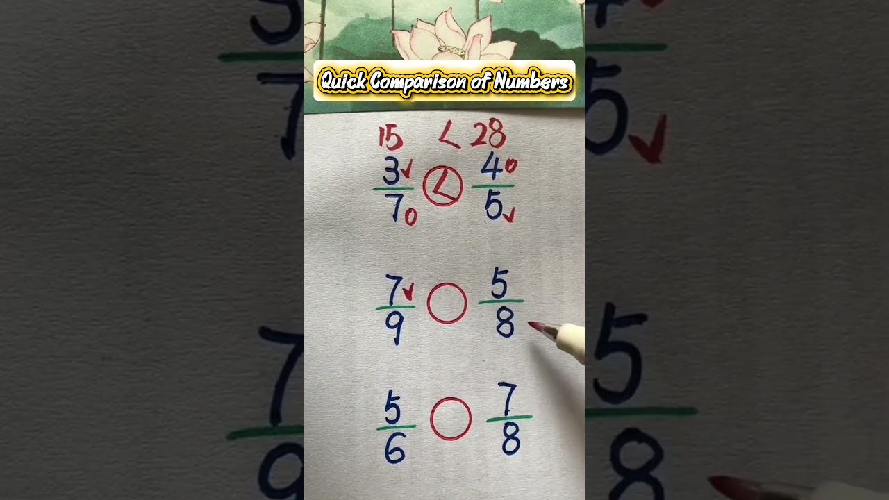 🔥 Compare Numbers Quickly 💯🧠#MathChallenge #BrainTest #QuickMath #maths #braintestsolution #foryou