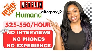 4 No Interview Fast Start Jobs I ALWAYS HIRING I Work From Home 2024
