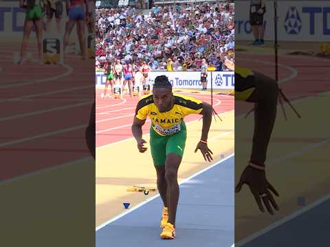 Insane long jump from Wayne Pinnock 🇯🇲 #shorts #athletics #longjump