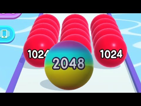Ball Run 2048 gameplay vs 2048 Balls 3D  - all levels gameplay walkthrough 👌 👍 😎