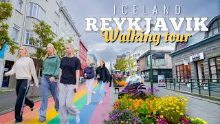 🇮🇸 Reykjavik Iceland Walking Tour 4K| Full Downtown City Walk In August 2025. Ic