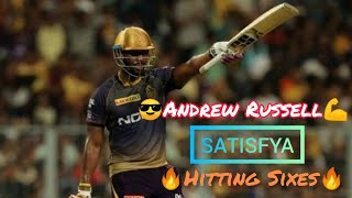 Andre Russell ft. Satisfya😎🔥 Music video | Andre Russell hitting sixes💪🔥Andre Russell Batting😍