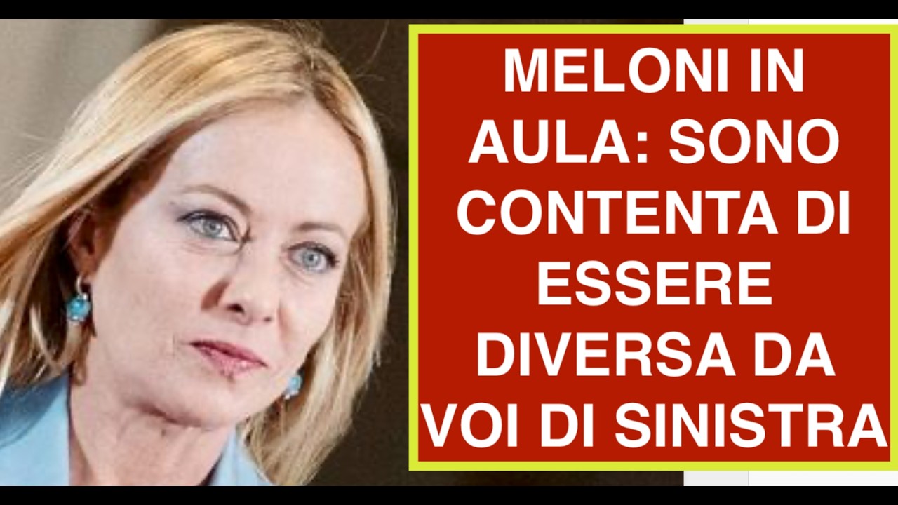 MELONI IN AULA: SONO CONTENTA DI ESSERE DIVERSA DA VOI DI SINISTRA