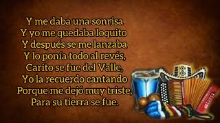 Carito - Carlos Vives (con Letra) By Eusebio