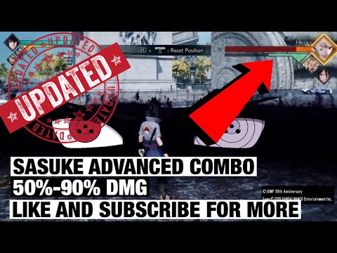 SASUKE (UPDATED) JUMP-FORCE ADVANCED TRUE COMBOS 50%-90% DMG, BEST COMBOS WITH SASUKE! MUST WATCH!