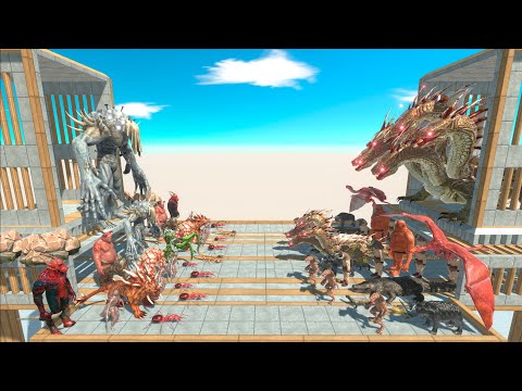 ⚡ King Scourge vs King Hydra ⚡ - 🦖 Animal Revolt Battle Simulator 🦕