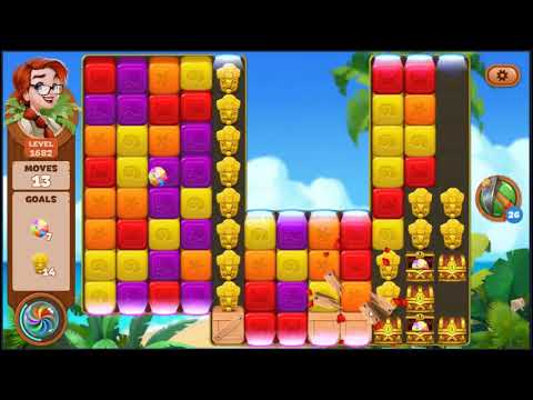 Lost Island Blast Adventure Level 1682 - NO BOOSTERS 🏝️ | SKILLGAMING ✔️