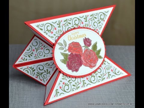 No.506 - Tricorn Fold Card - JanB UK #7 Top Stampin' Up! Independent Demonstrator