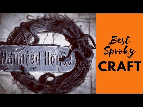 CHEAP & SUPER EASY! How To Make a SUPER SPOOKY SNAKE Halloween Wreath!!