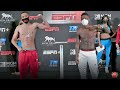 GABE FLORES JR VS. JOSEC RUIZ - FULL WEIGH IN AND FACE OFF VIDEO