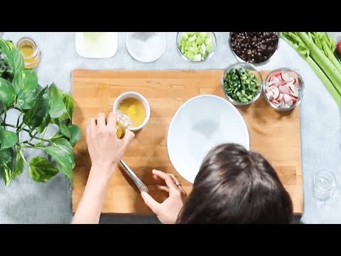 Summer Salad Ideas | Black Bean with Fresh Mint