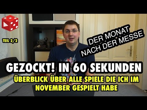 Gezockt! in 60 Sekunden - Alle Spiele die ich im November gespielt habe ● Teil 2