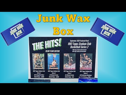 Stadium Club Beam Team Hunt with Junk Wax Box Subscription Box