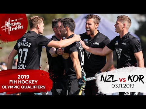 Replay: 2019 FIH Hockey Olympic Qualifier - New Zealand vs Korea, Game 2
