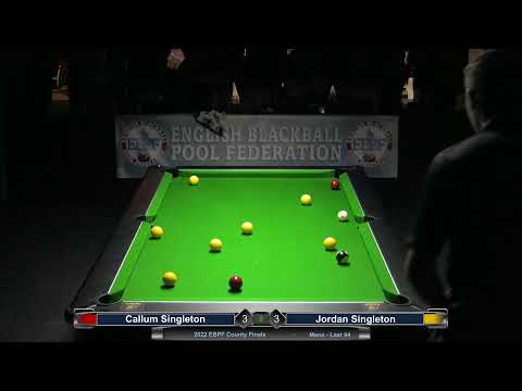 2022 EBPF County Finals -Mens - Last 64 - Callum Singleton v Jordan Shepherd