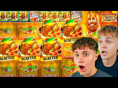 WE HIT A 5 SCATTER ON BIG BASS SECRETS OF THE GOLDEN LAKE!