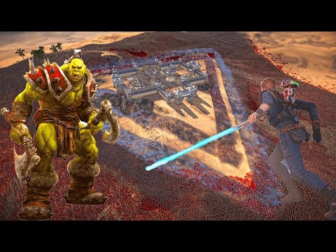 Humanity's Battle Against ORC Monsters ARMY - Epic Battle Simulator 2 - UEBS 2