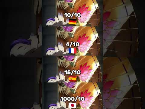 Douma's Voice in 4 different Languages #4k #demonslayer #crunchyroll #anime #Douma