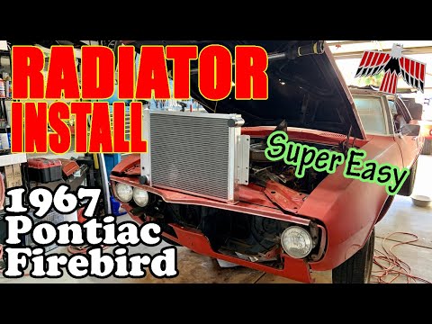 Replacing the RADIATOR in 1967 1968 1969 Pontiac Firebird or Chevy Camaro DIY PART 15