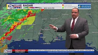FORECAST | Severe storms entering the Gulf Coast
