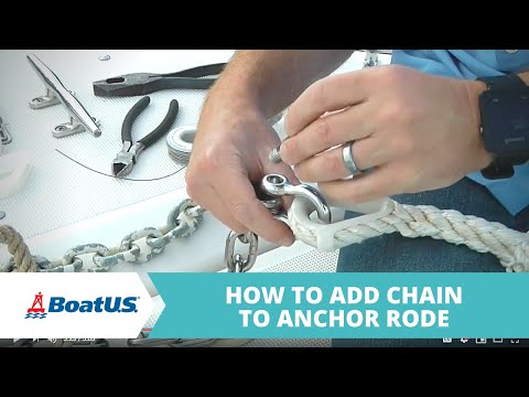 ⚓️ Add Anchor Chain for Better Holding + Seizing or Mousing the Shackle | BoatUS