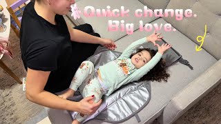 Download lagu Mom Hack✨: Stress-Free Diaper Changes Anywhere! |PZU Pad Review mp3