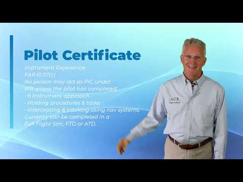 Instrument Rating Course: 1.1.2 - The Pilot