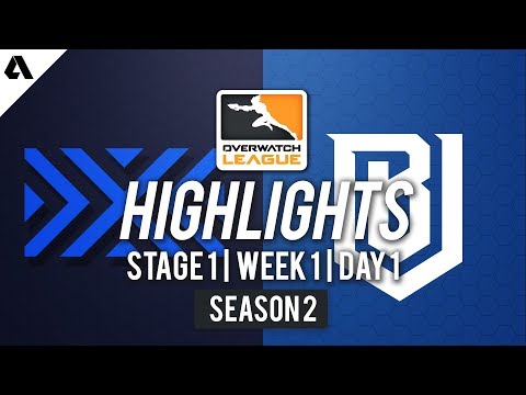 New York Excelsior vs Boston Uprising | Overwatch League S2 Highlights - Stage 1 Week 1 Day 1