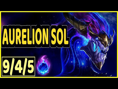 AURELION SOL VS GALIO - 9/4/5 KDA MID GAMEPLAY