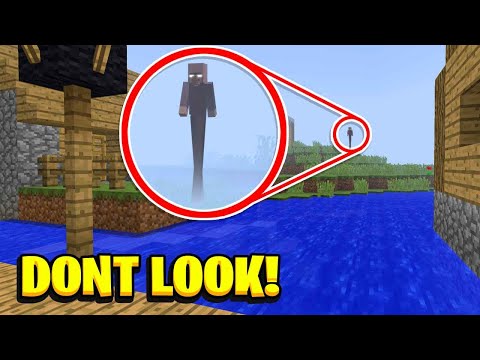 If You See This CREEPY TALL Villager In MINECRAFT DONT LOOK AT HIM!