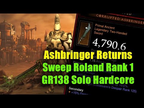 PRIMAL ASHBRINGER RETURNS - Rank 1 Roland Sweep GR138 Hardcore Season 25