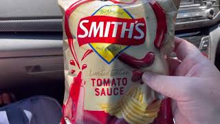 Tomato sauce smiths crisps! Wottaday! Let’s celebrate!