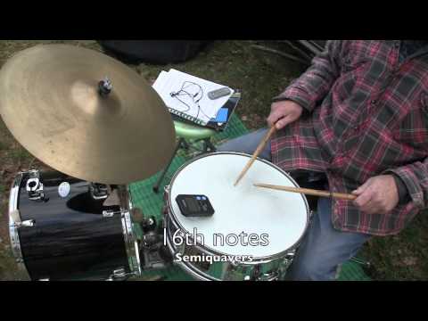 Single Stroke Subdivisions ascend / descend - snare drum exercise with vocalised counts